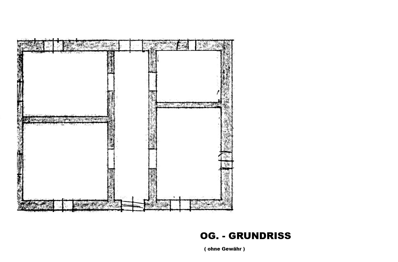 Rohbauhaus mit zusätzlichem Wiesengrundstück