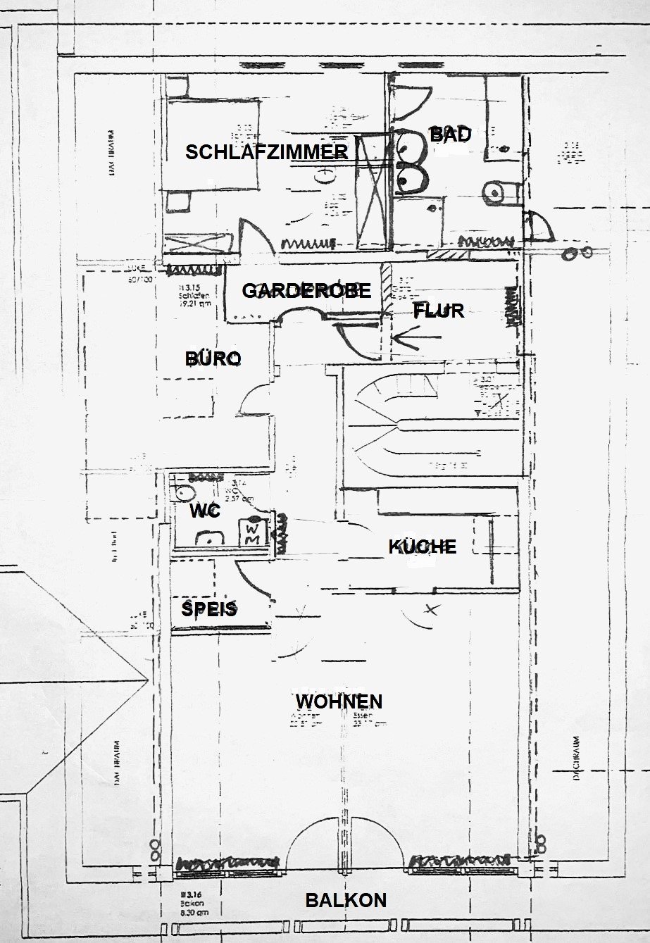 Luxus Panorama Wohnung mit Balkon / Zweitbezug