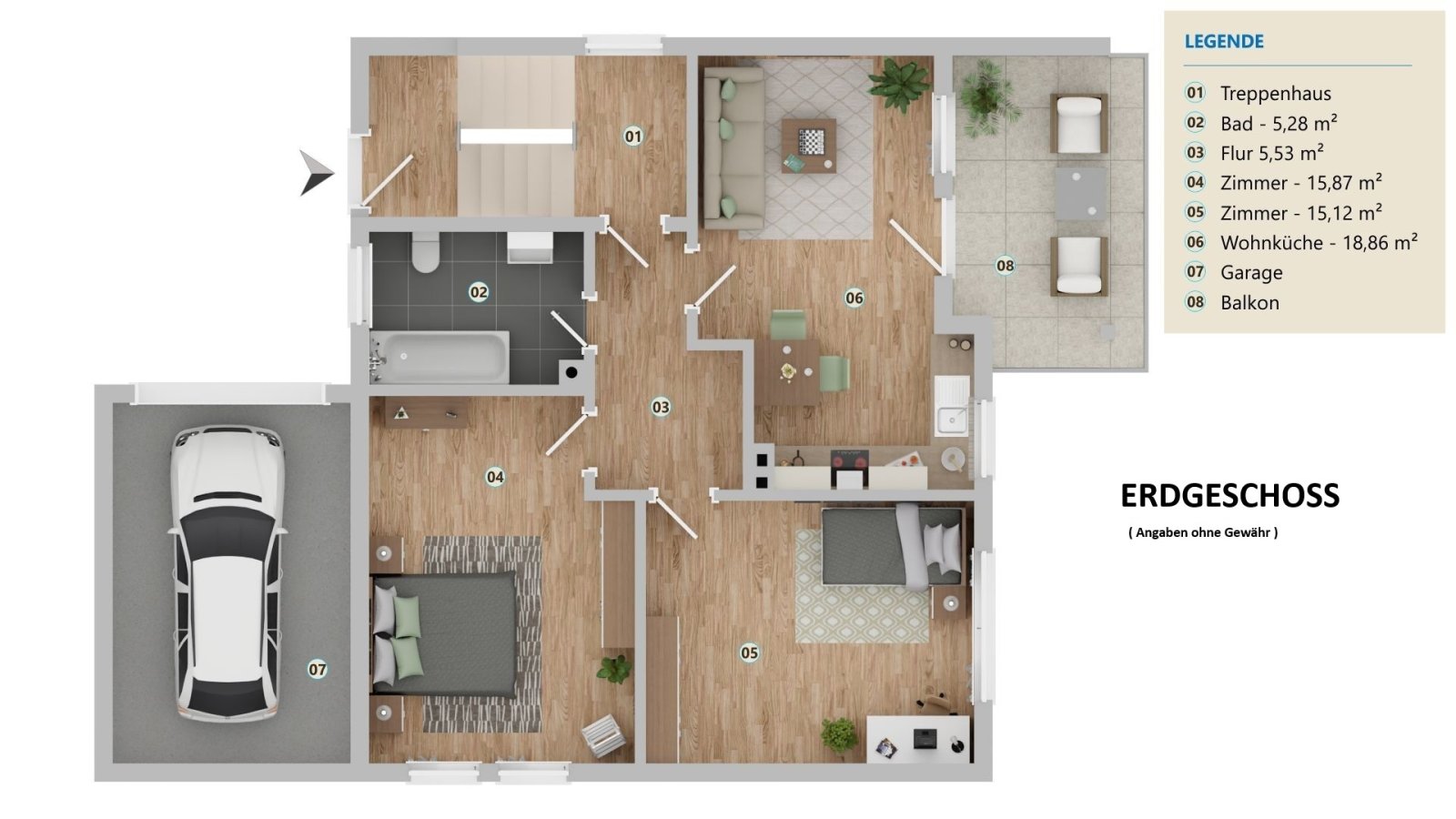 Schönes Stadt-Wohnhaus in Südhanglage