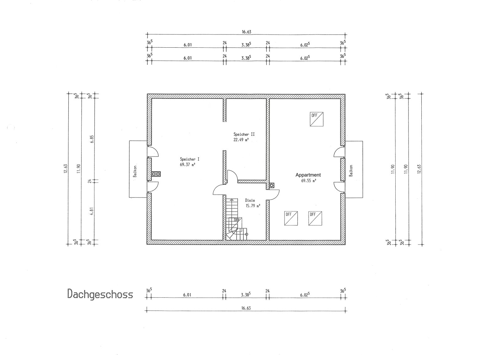 Haupthaus - Dachgeschoss Haupthaus - Dachgeschoss