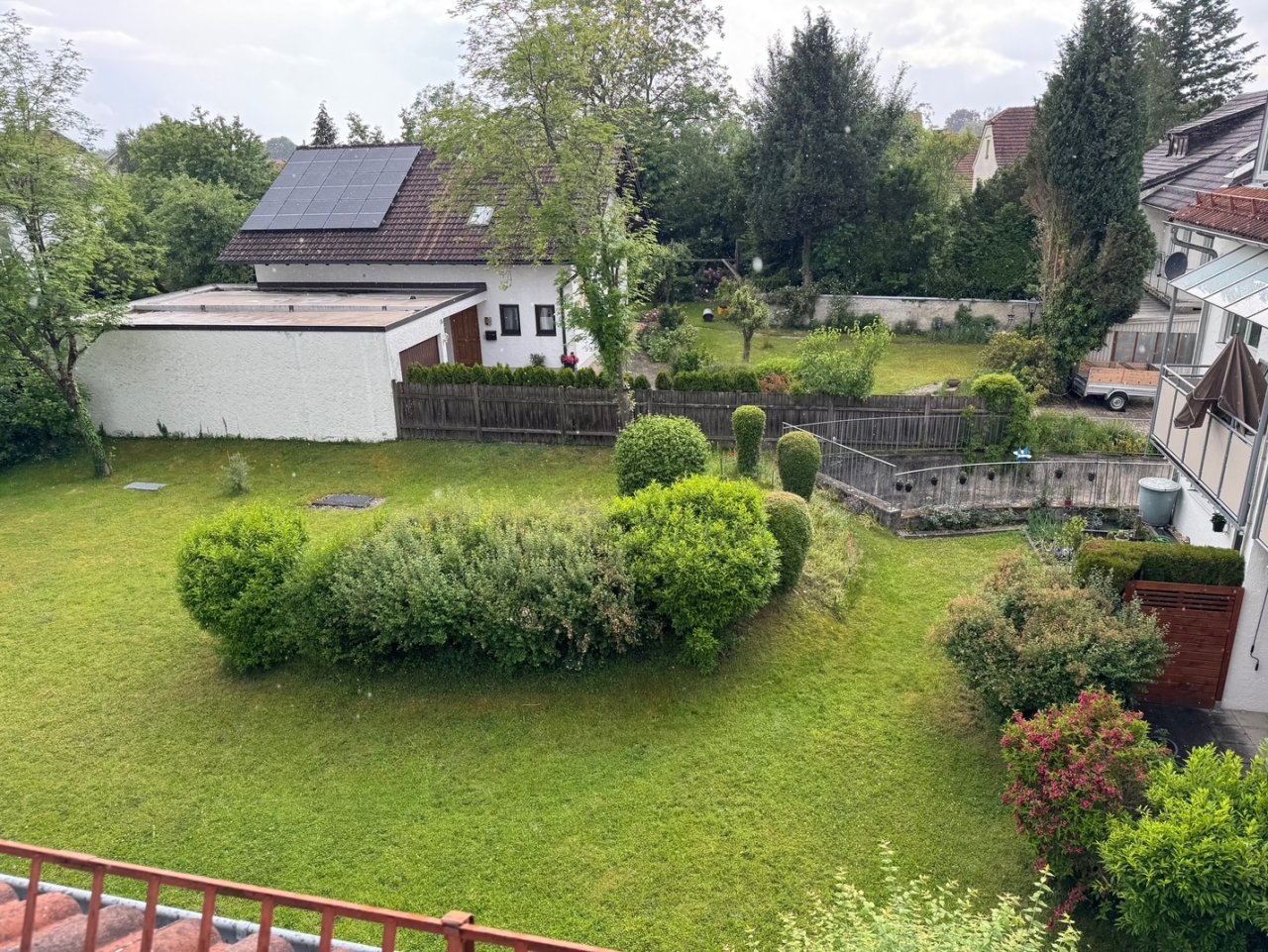 Blick vom Wohnzimmerfenster