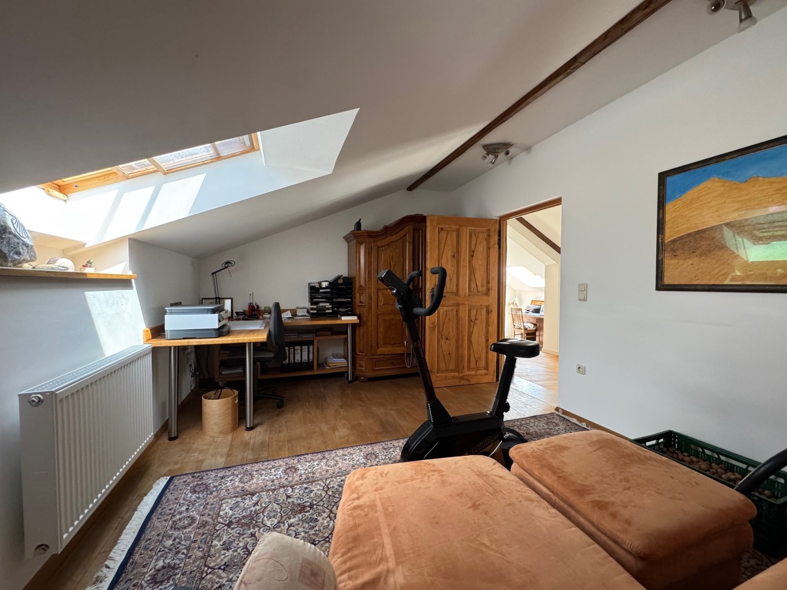 Zimmer 1 im DG. Zimmer 1 im DG.