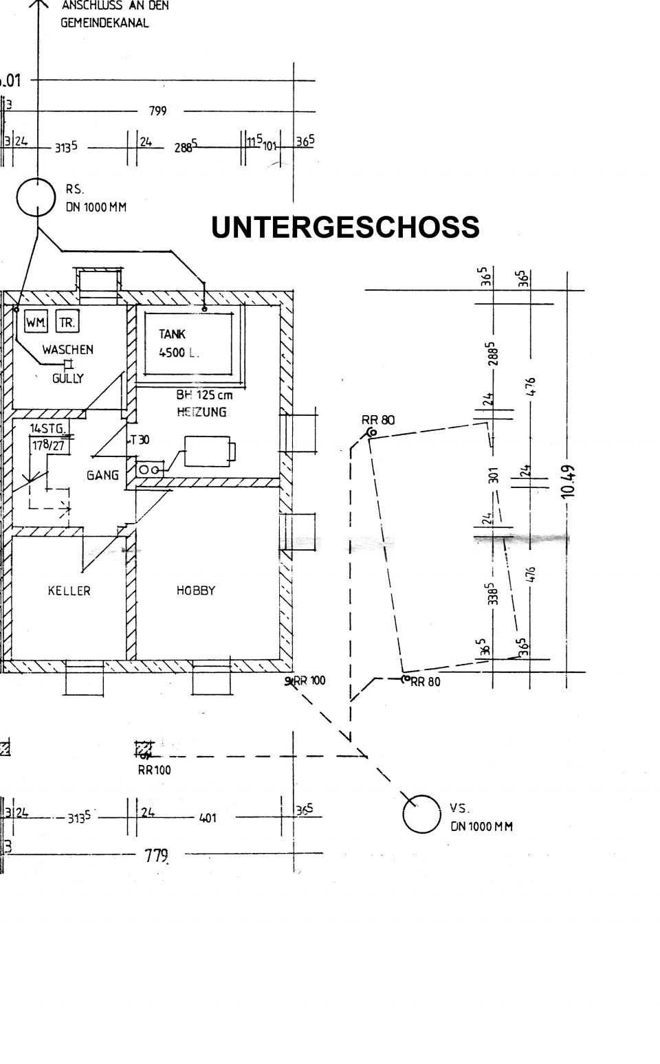 Grundriss - Untergeschoss