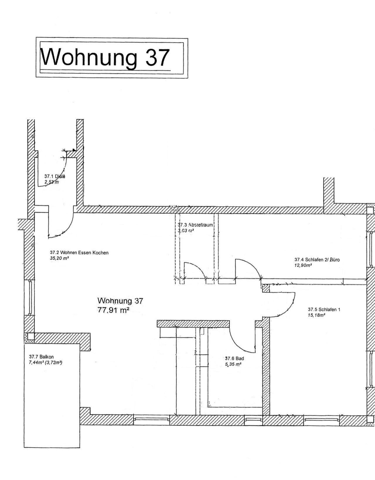 Grundriss - Wohnung 