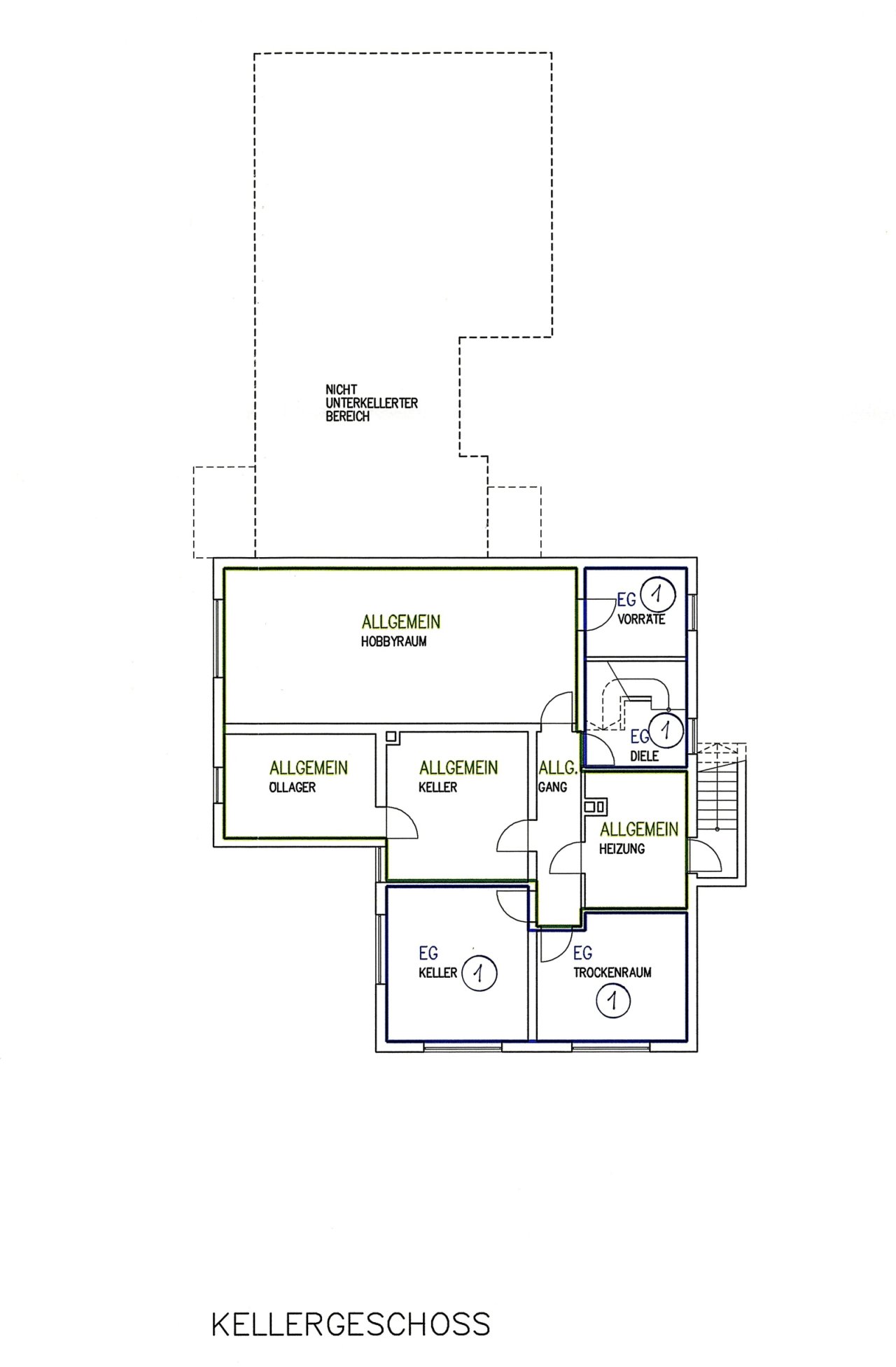 Grundriss - Kellergeschoss