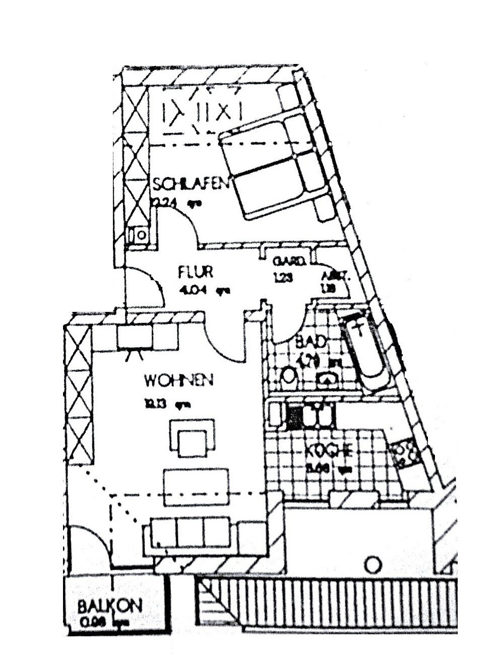 Grundriss - Whg. Nr. 8