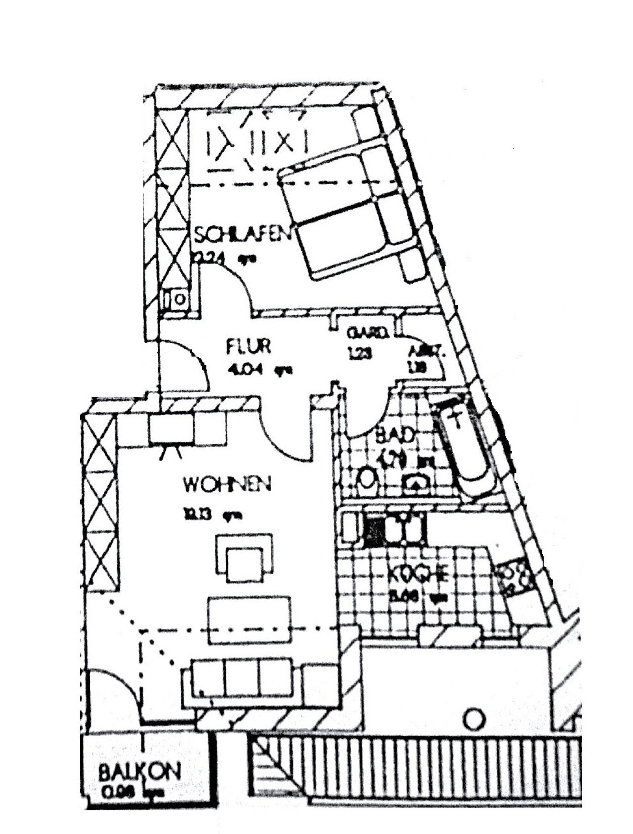 Grundriss - Whg. Nr. 8